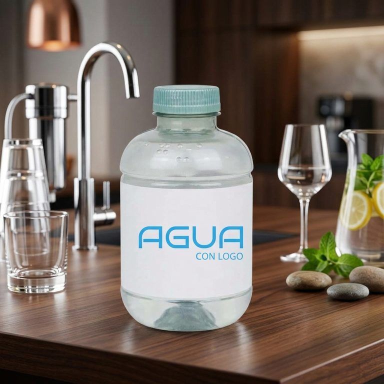 Botella de agua Barcelona personalizada rPET reciclado